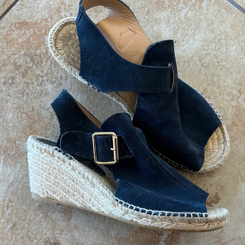 Bettye Muller suede espadrille wedges